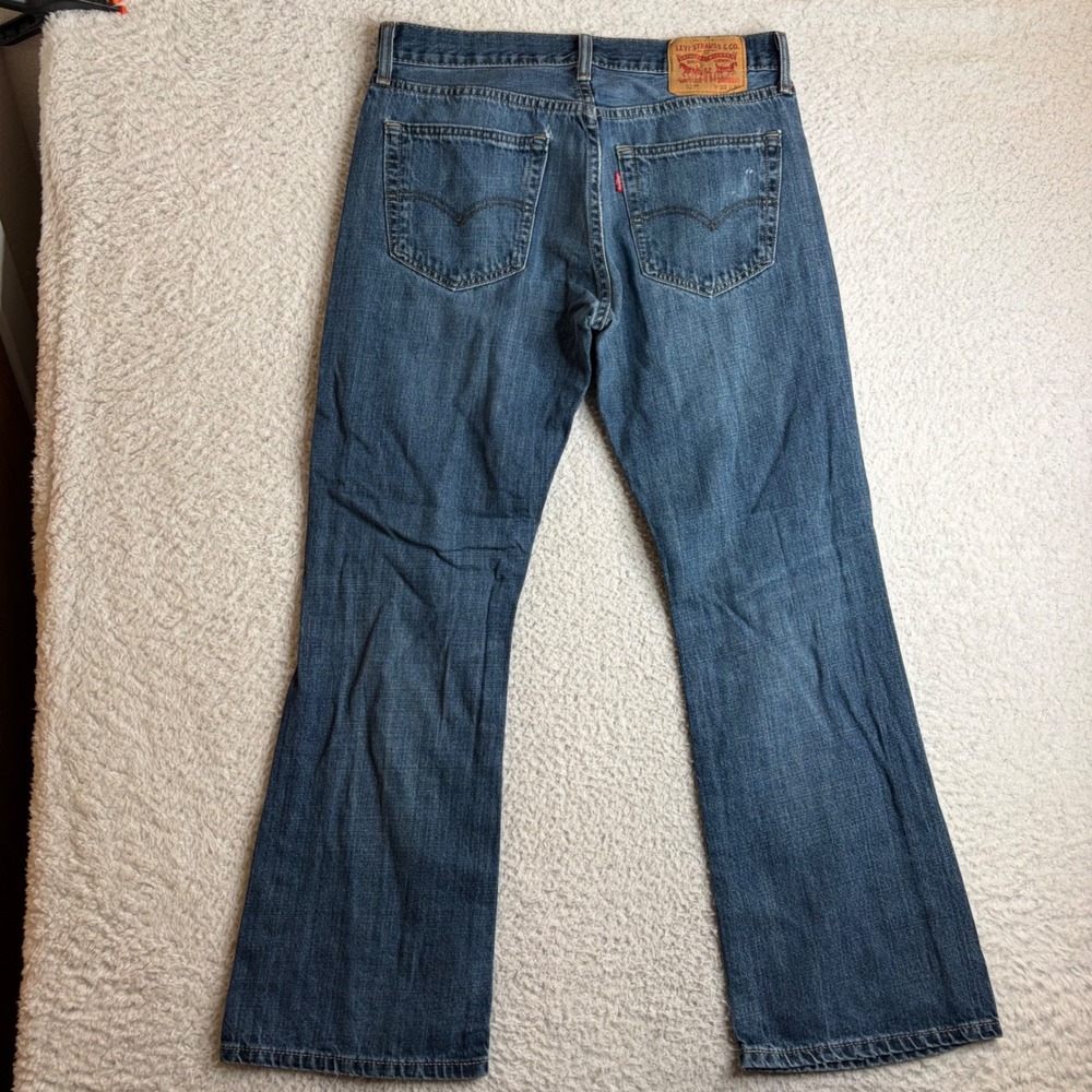 Levis 527 Slim Bootcut Jeans Mens 33x30 (32x29) Blue 100% Cotton Flare